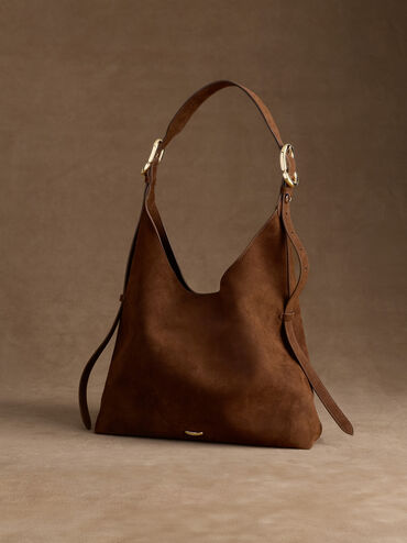 Aislin Hobo Bag, Pecan Brown, hi-res