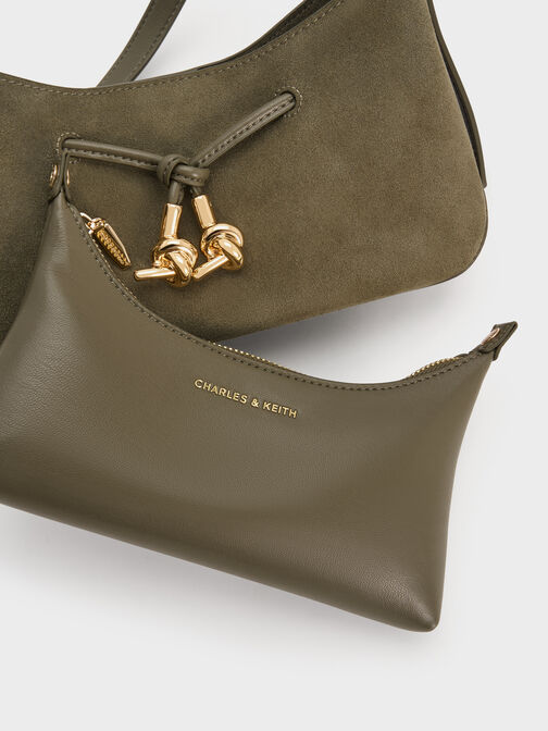 Mila Shoulder Bag, Deep Olive, hi-res