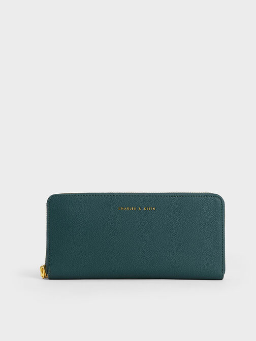 Dulcie Zip-Around Long Wallet, Green, hi-res