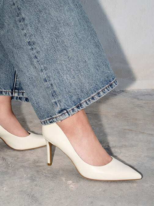 Emmy Pointed Toe Stiletto Pumps, Chalk, hi-res