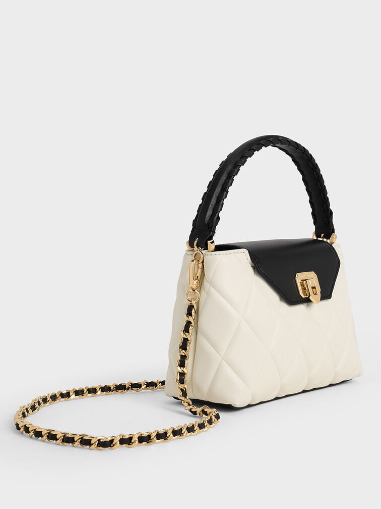 Arwen Quilted Top Handle Bag, Multi, hi-res