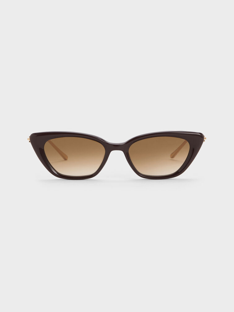 Adalyn Cat-Eye Sunglasses, Espresso Brown, hi-res