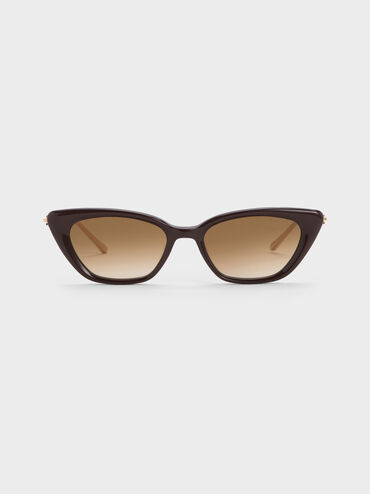 Adalyn Cat-Eye Sunglasses, Espresso Brown, hi-res
