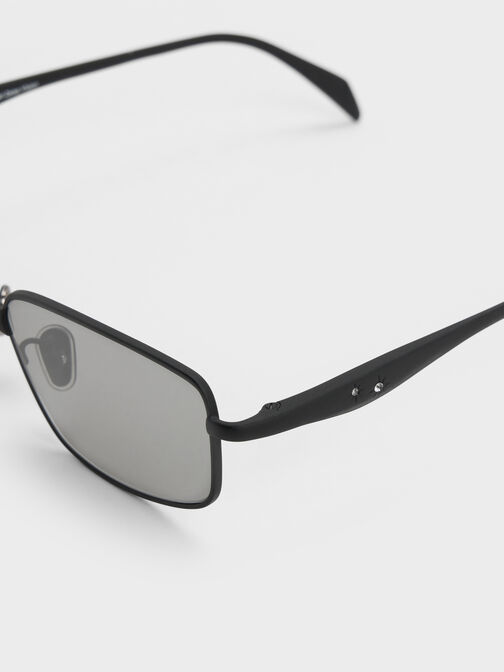 Celestia Rectangular Sunglasses, Noir, hi-res
