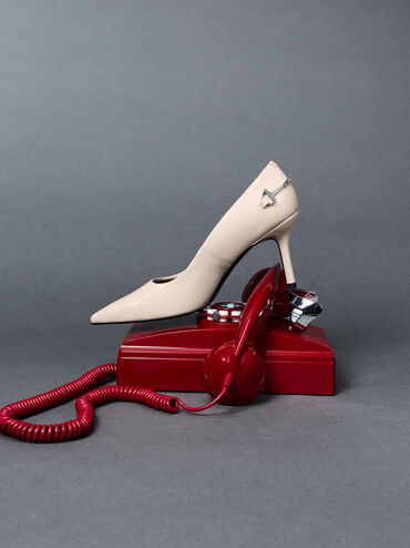 Erinna Metallic-Accent Pointed Pumps, Sand, hi-res