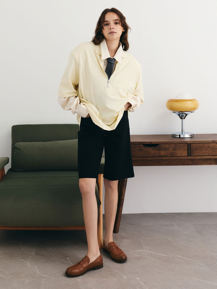 Arven Penny Loafers, Tan, hi-res