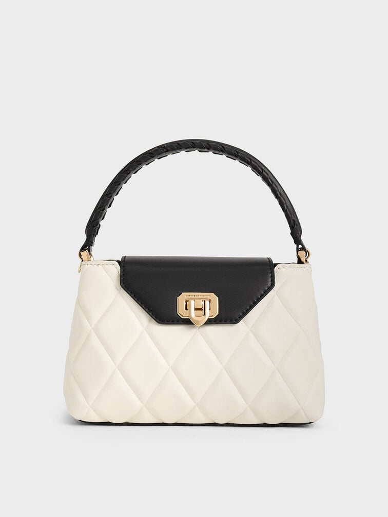 Arwen Quilted Top Handle Bag, Multi, hi-res