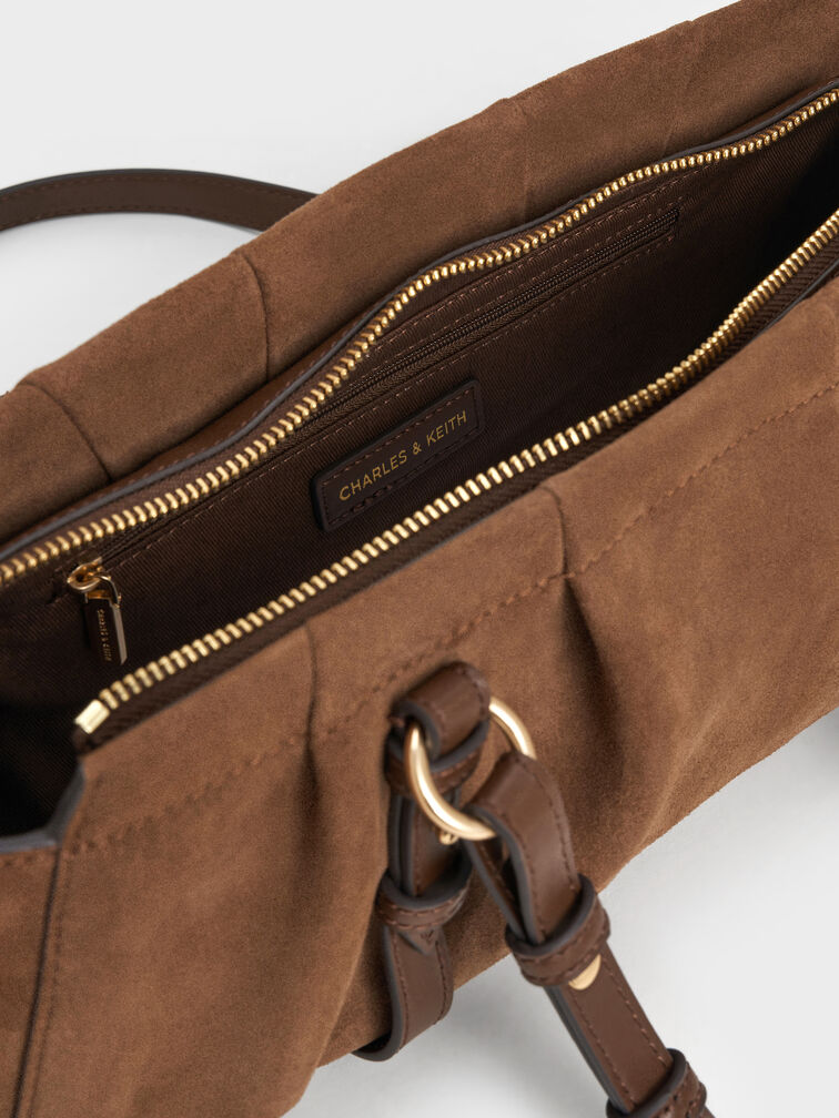Britton Elongated Shoulder Bag, Mocha Brown, hi-res