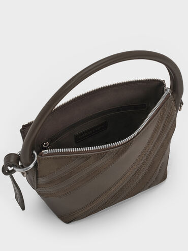 Zeya Top Handle Bag, Dark Moss, hi-res