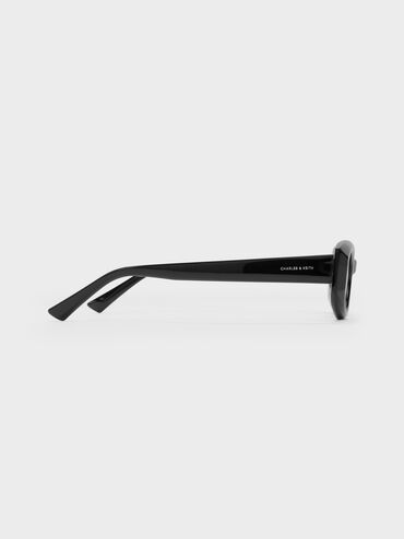 Aubrey Oval Sunglasses, Noir, hi-res