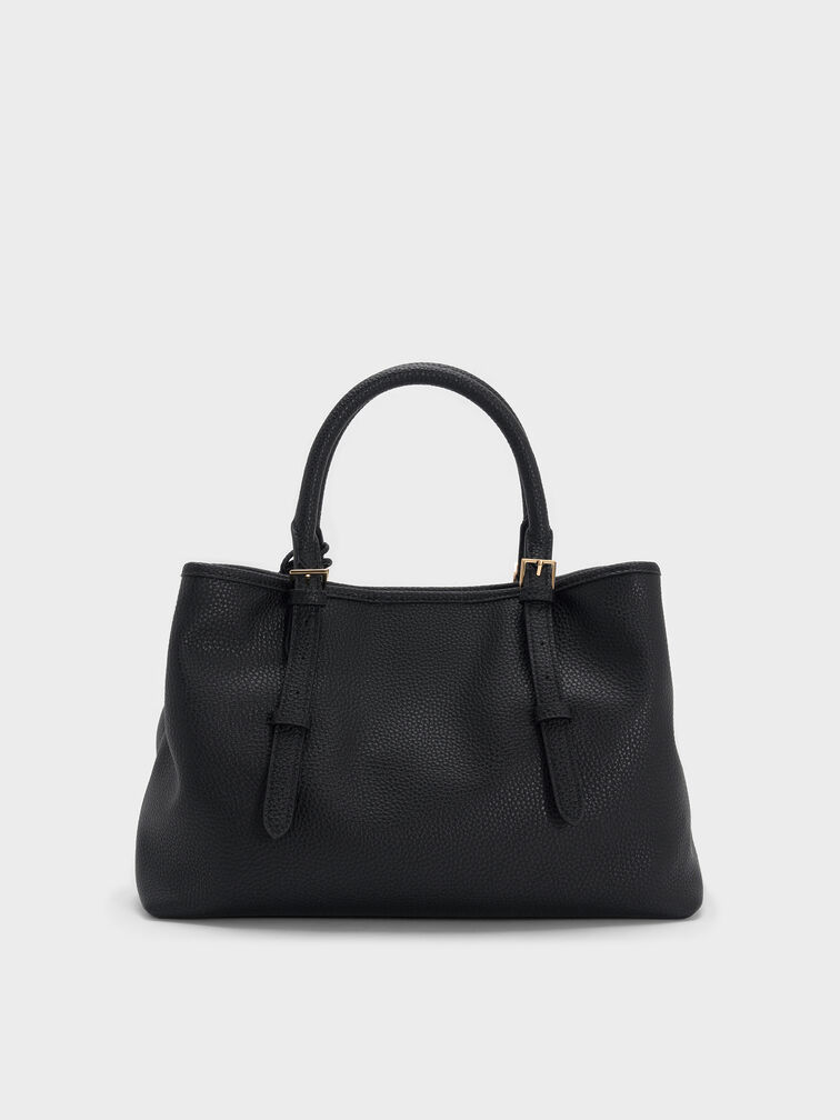 Baral Bead-Charm Tote Bag, Black, hi-res