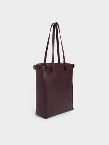Ellis Tote Bag, Plum, hi-res