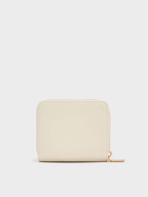 Finley Zip-Around Small Wallet, Cream, hi-res