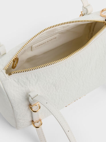 Mini Levy Nylon Shoulder Bag, White, hi-res