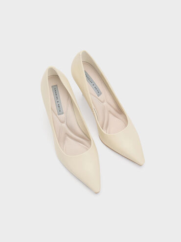 Emmy Stiletto Heel Pumps, Chalk, hi-res