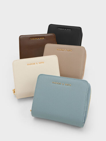 Finley Zip-Around Small Wallet, Dark Brown, hi-res