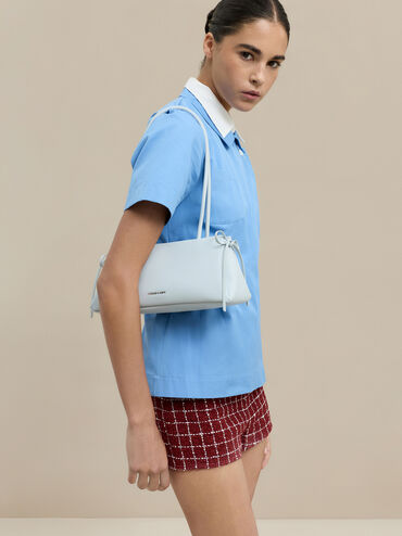 Hazel Bow Shoulder Bag, Sea Salt Blue, hi-res