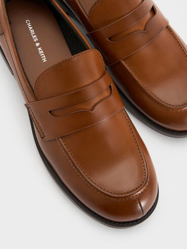 Arven Penny Loafers, Tan, hi-res
