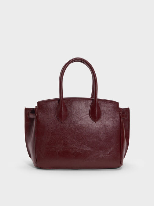 Ginevra Tote Bag, Wineberry Red, hi-res