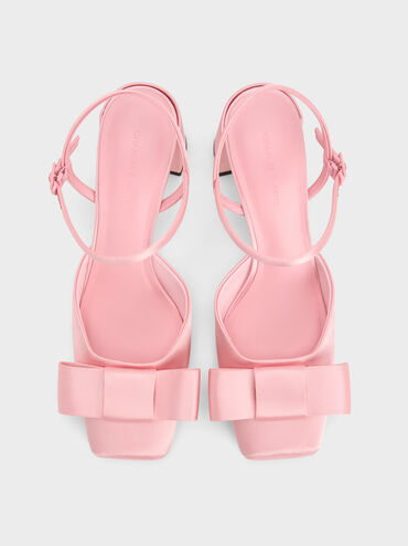 Brantley Bow Ankle-Strap Pumps, Pink, hi-res