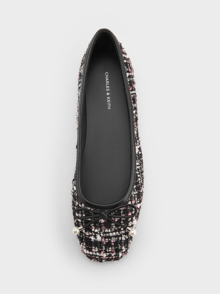 Barbara Tweed Pearl-Bow Ballet Flats, Multi, hi-res