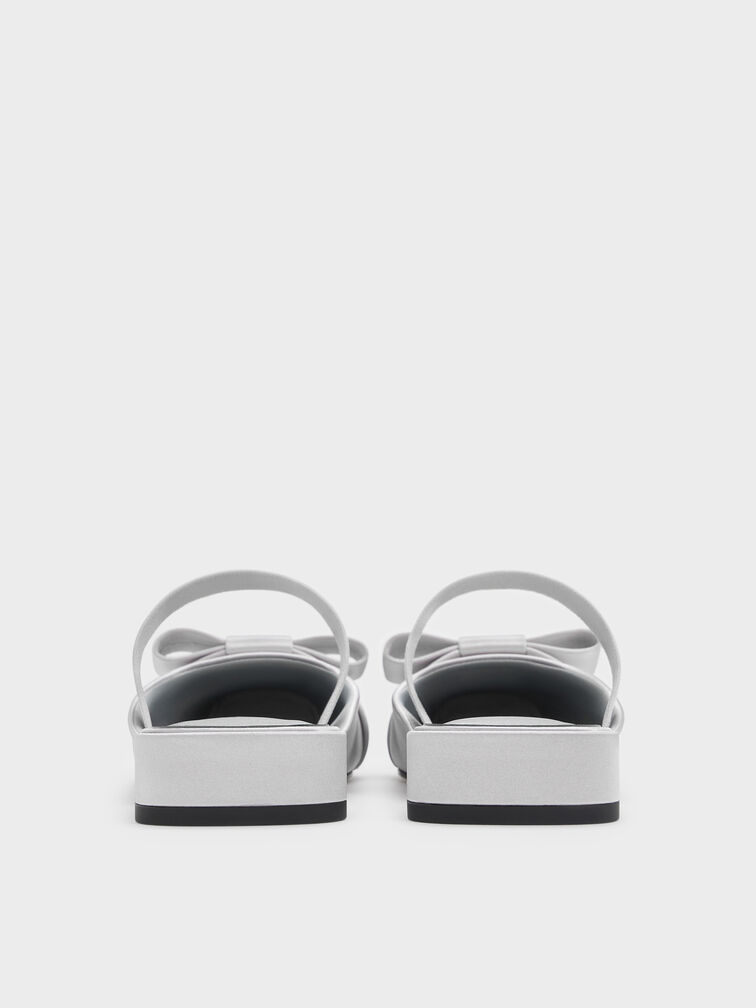 Brantley Bow Mules, Grey, hi-res