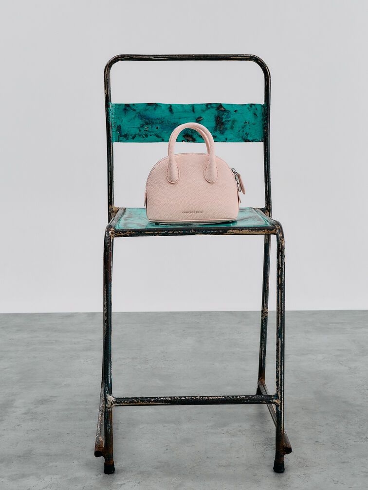 Beryl Bowling Bag, Soft Pink, hi-res