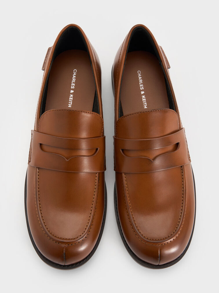 Arven Penny Loafers, Tan, hi-res