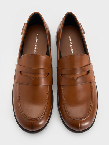 Arven Penny Loafers, Tan, hi-res
