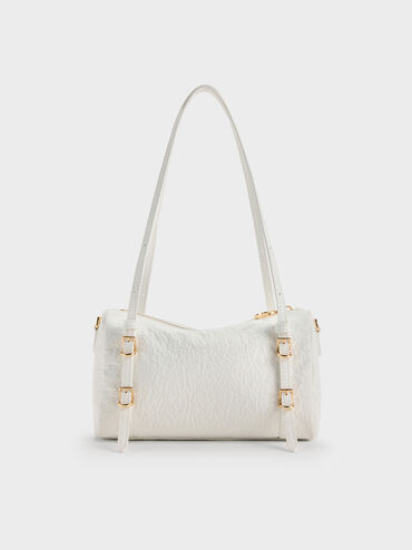 Mini Levy Nylon Shoulder Bag, White, hi-res