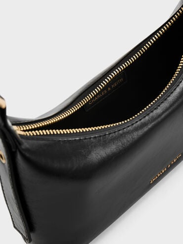 Atwood Chain Shoulder Bag, Black, hi-res
