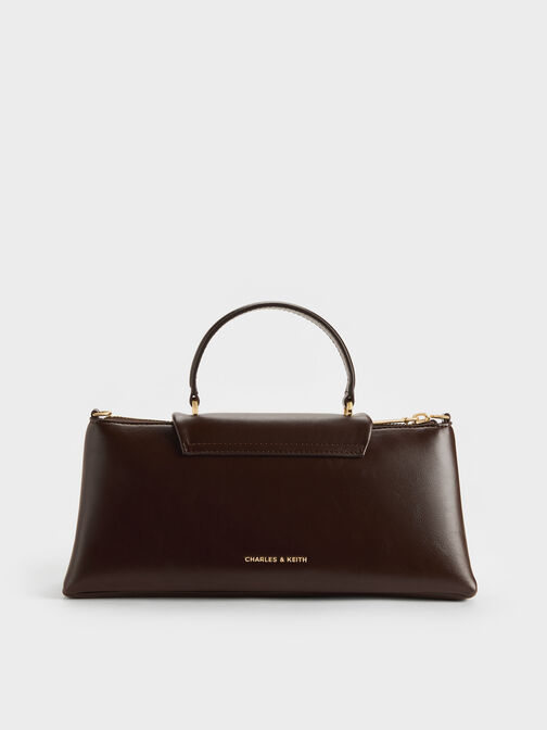 Lilibet Elongated Top Handle Bag, Espresso Brown, hi-res