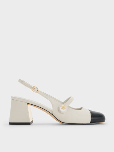 Aeryn Pearl Slingback Pumps, Chalk, hi-res