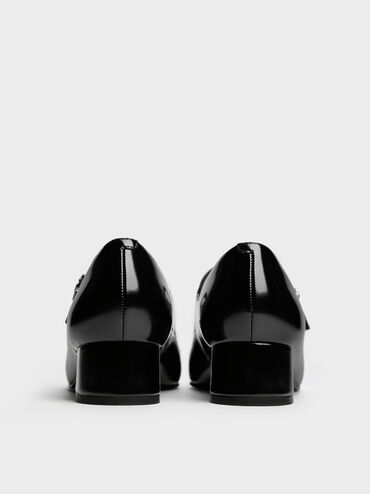 Kelis Rose-Bow Mary Jane Pumps, Black Boxed, hi-res