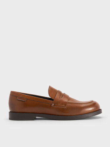 Arven Penny Loafers, Tan, hi-res