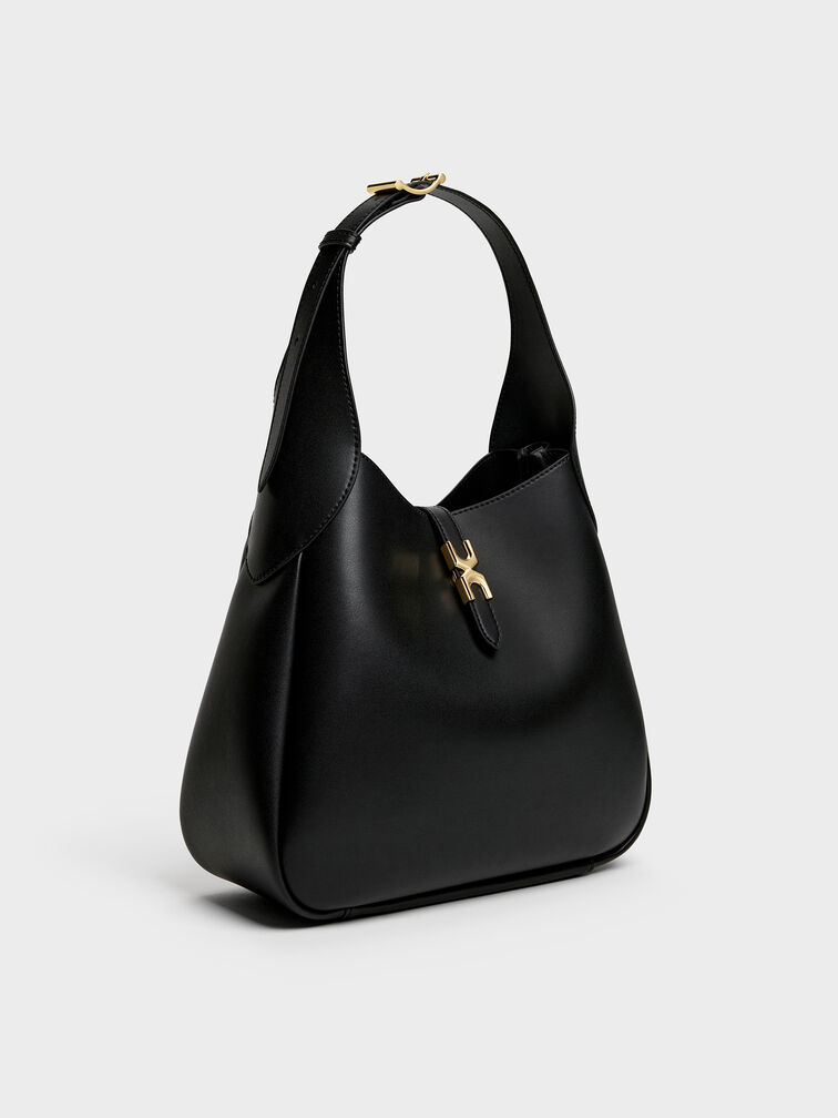 Adalyn Hobo Bag, Black, hi-res