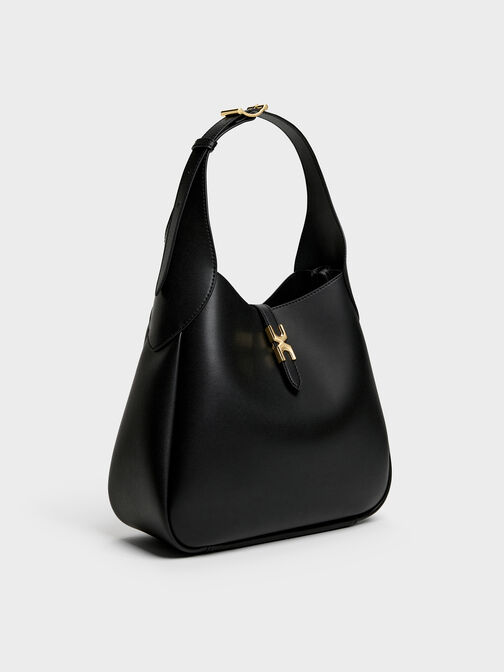 Adalyn Hobo Bag, Black, hi-res