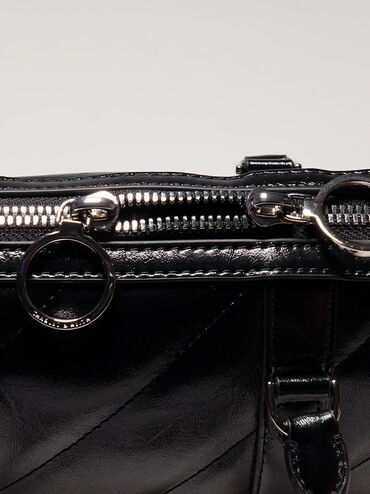 Philomena Bowling Bag, Noir, hi-res