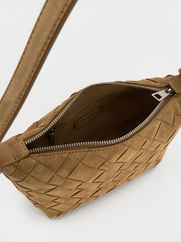 Ivette Woven Shoulder Bag, Sahara Sand, hi-res
