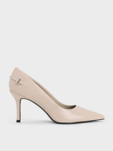 Erinna Metallic-Accent Pointed Pumps, Sand, hi-res