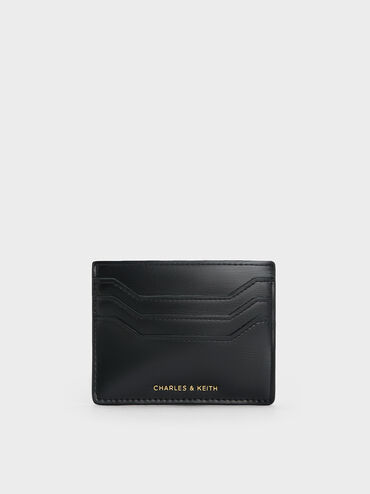 Carli Multi-Slot Card Holder, Black, hi-res
