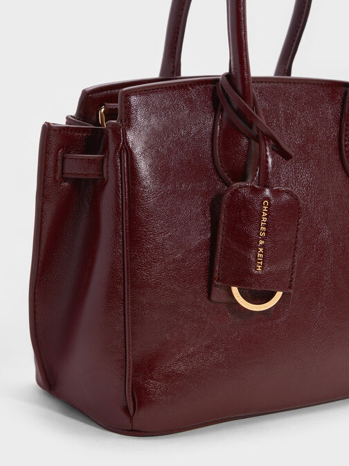 Ginevra Tote Bag, Wineberry Red, hi-res