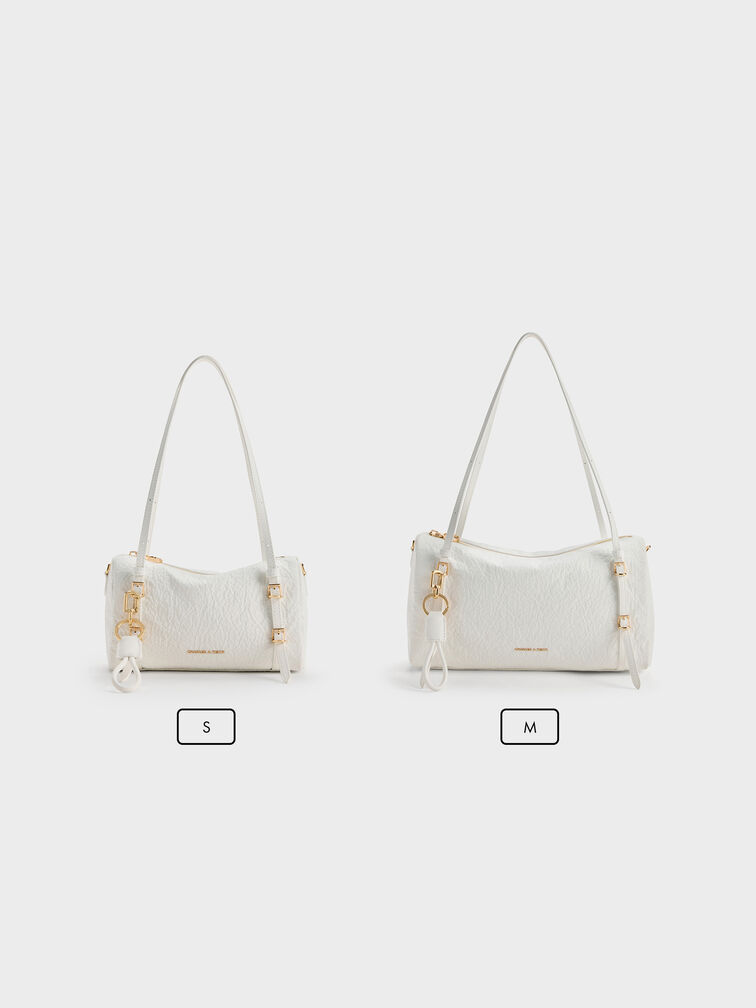 Mini Levy Nylon Shoulder Bag, White, hi-res