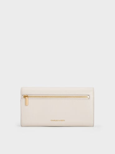 Lennie Chain-Handle Wallet, Cream, hi-res