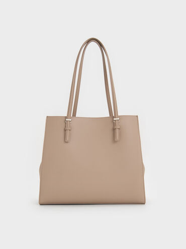 Sansa Tote Bag, Taupe, hi-res