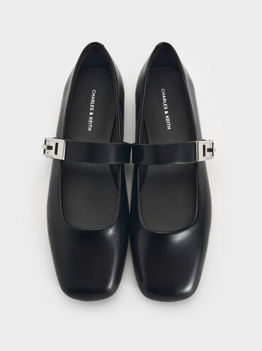 Lando Mary Jane Flats, Black, hi-res