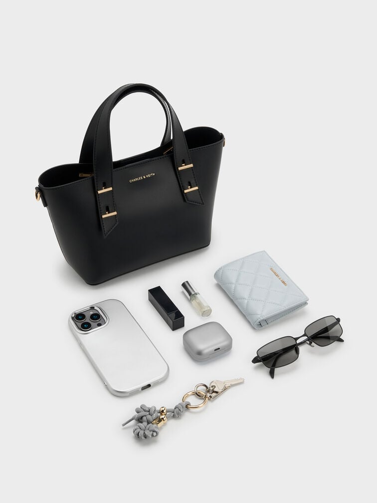 Mini Shania Tote Bag, Black, hi-res